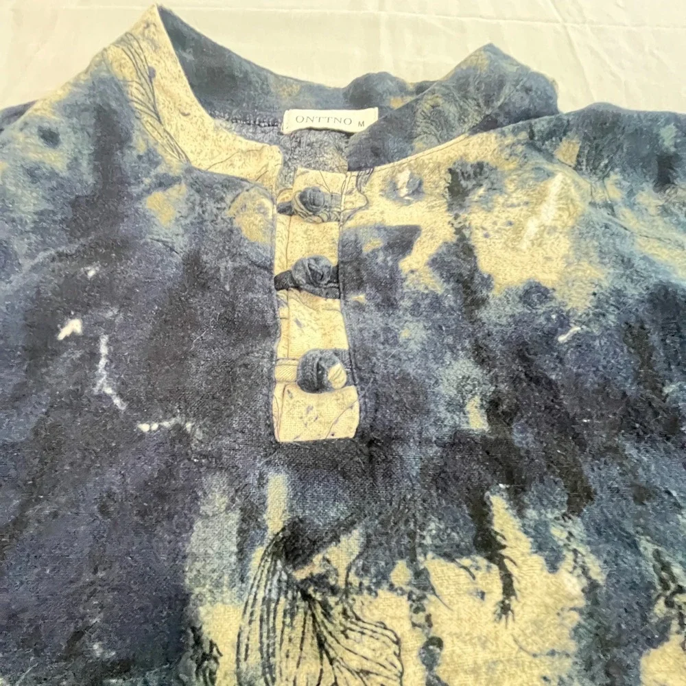Tie-Dye ontto blouse